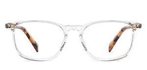 Transparent Rectangle Full Rim Unisex Eyeglasses by John Jacobs Computer Glasses-141832