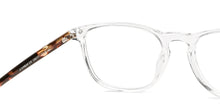 Load image into Gallery viewer, Transparent Rectangle Full Rim Unisex Eyeglasses by John Jacobs Computer Glasses-141832