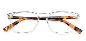 Transparent Rectangle Full Rim Unisex Eyeglasses by John Jacobs Computer Glasses-141832