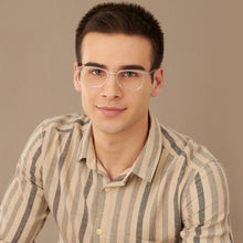 Load image into Gallery viewer, Transparent Rectangle Full Rim Unisex Eyeglasses by John Jacobs Computer Glasses-141832
