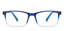 Load image into Gallery viewer, Blue Rectangle Full Rim Unisex Eyeglasses by John Jacobs-144383