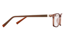 Load image into Gallery viewer, Brown Rectangle Full Rim Unisex Eyeglasses by John Jacobs-144384