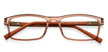 Load image into Gallery viewer, Brown Rectangle Full Rim Unisex Eyeglasses by John Jacobs-144384