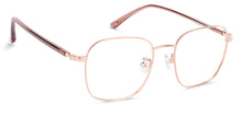Load image into Gallery viewer, Gold Square Full Rim Unisex Eyeglasses by John Jacobs-135291