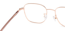 Load image into Gallery viewer, Gold Square Full Rim Unisex Eyeglasses by John Jacobs-135291