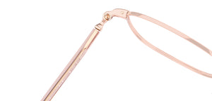 Gold Square Full Rim Unisex Eyeglasses by John Jacobs-135291