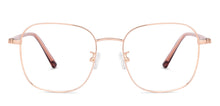 Load image into Gallery viewer, Gold Square Full Rim Unisex Eyeglasses by John Jacobs-135291