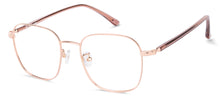 Load image into Gallery viewer, Gold Square Full Rim Unisex Eyeglasses by John Jacobs-135291