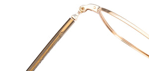 Gold Square Full Rim Unisex Eyeglasses by John Jacobs-135292