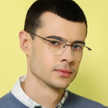 Load image into Gallery viewer, Black Square Rimless Unisex Eyeglasses by John Jacobs-135646
