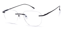 Load image into Gallery viewer, Black Square Rimless Unisex Eyeglasses by John Jacobs-135646