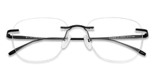 Load image into Gallery viewer, Black Square Rimless Unisex Eyeglasses by John Jacobs-135646