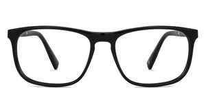 Black Wayfarer Full Rim Unisex Eyeglasses by John Jacobs-135941