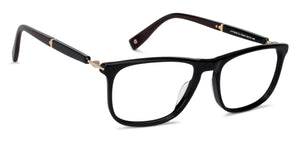 Black Wayfarer Full Rim Unisex Eyeglasses by John Jacobs-135941