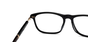 Black Wayfarer Full Rim Unisex Eyeglasses by John Jacobs-135941