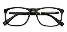 Load image into Gallery viewer, Black Wayfarer Full Rim Unisex Eyeglasses by John Jacobs-135941