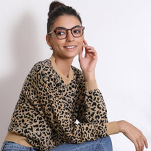 Load image into Gallery viewer, Brown Wayfarer Full Rim Unisex Eyeglasses by John Jacobs Computer Glasses-141781