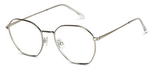 Load image into Gallery viewer, Silver Hexagonal Full Rim Unisex Eyeglasses by John Jacobs-141242