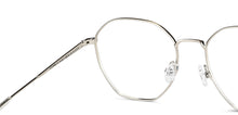 Load image into Gallery viewer, Silver Hexagonal Full Rim Unisex Eyeglasses by John Jacobs-141242