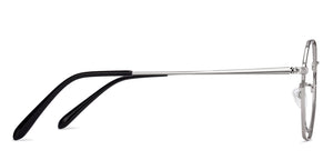 Silver Hexagonal Full Rim Unisex Eyeglasses by John Jacobs-135998