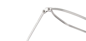Silver Hexagonal Full Rim Unisex Eyeglasses by John Jacobs-135998
