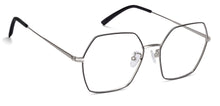 Load image into Gallery viewer, Silver Hexagonal Full Rim Unisex Eyeglasses by John Jacobs-136002