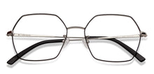 Load image into Gallery viewer, Silver Hexagonal Full Rim Unisex Eyeglasses by John Jacobs-136002