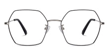 Load image into Gallery viewer, Silver Hexagonal Full Rim Unisex Eyeglasses by John Jacobs-136002