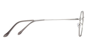 Silver Hexagonal Full Rim Unisex Eyeglasses by John Jacobs-136008