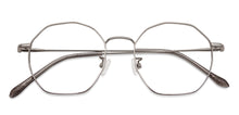 Load image into Gallery viewer, Silver Hexagonal Full Rim Unisex Eyeglasses by John Jacobs-136008
