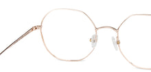Load image into Gallery viewer, Rose Gold Hexagonal Full Rim Unisex Eyeglasses by John Jacobs-141239