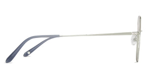 Silver Hexagonal Full Rim Unisex Eyeglasses by John Jacobs-141240