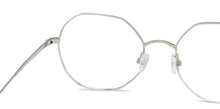 Load image into Gallery viewer, Silver Hexagonal Full Rim Unisex Eyeglasses by John Jacobs-141240