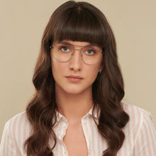 Load image into Gallery viewer, Grey Aviator Full Rim Unisex Eyeglasses by John Jacobs-136031
