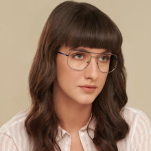 Load image into Gallery viewer, Grey Aviator Full Rim Unisex Eyeglasses by John Jacobs-136031