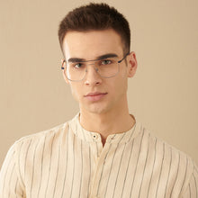 Load image into Gallery viewer, Grey Aviator Full Rim Unisex Eyeglasses by John Jacobs-136031