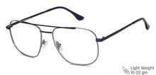 Load image into Gallery viewer, Grey Aviator Full Rim Unisex Eyeglasses by John Jacobs-136031