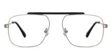 Load image into Gallery viewer, Silver Square Full Rim Unisex Eyeglasses by John Jacobs-147169