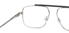 Load image into Gallery viewer, Silver Square Full Rim Unisex Eyeglasses by John Jacobs-147169