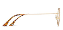 Load image into Gallery viewer, Gold Round Full Rim Unisex Eyeglasses by John Jacobs-136039