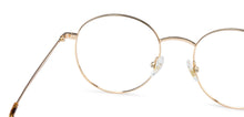 Load image into Gallery viewer, Gold Round Full Rim Unisex Eyeglasses by John Jacobs-136039