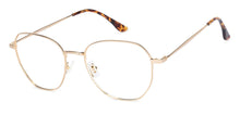Load image into Gallery viewer, Gold Hexagonal Full Rim Unisex Eyeglasses by John Jacobs-136042