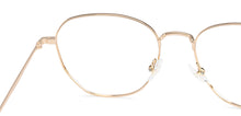 Load image into Gallery viewer, Gold Hexagonal Full Rim Unisex Eyeglasses by John Jacobs-136042