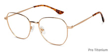 Load image into Gallery viewer, Gold Hexagonal Full Rim Unisex Eyeglasses by John Jacobs-147692