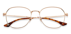 Gold Hexagonal Full Rim Unisex Eyeglasses by John Jacobs-147692