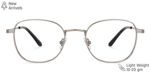 Grey Square Full Rim Unisex Eyeglasses by John Jacobs Computer Glasses-144115