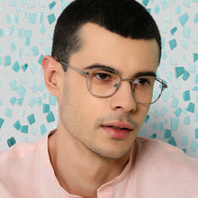 Load image into Gallery viewer, Grey Square Full Rim Unisex Eyeglasses by John Jacobs Computer Glasses-144115