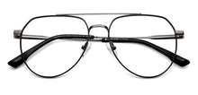 Load image into Gallery viewer, Black Aviator Full Rim Unisex Eyeglasses by John Jacobs-149411