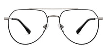 Load image into Gallery viewer, Black Aviator Full Rim Unisex Eyeglasses by John Jacobs-149411