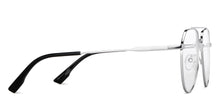 Load image into Gallery viewer, Silver Aviator Full Rim Unisex Eyeglasses by John Jacobs-149421